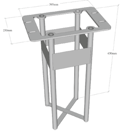 [331004] Foundation - Car Charging Column Duo Wide (Réseau)